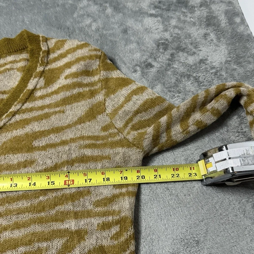 SCALPERS Womens Wool/Alpaca Blend Zebra Pront‎ Longsleeve Size Small
